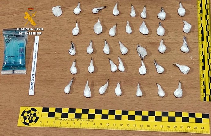 Cocaína incautada en Sarón