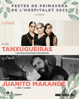 Tanxugueiras compartirá escenario con la Balkan Paradise Orchesta y Juanito Makandé, con Uña y Carne