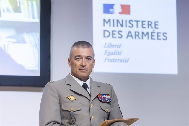 Archivo - El jefe del Estado Mayor del Ejército de Francia, Thierry Burkhard, durante un acto en París