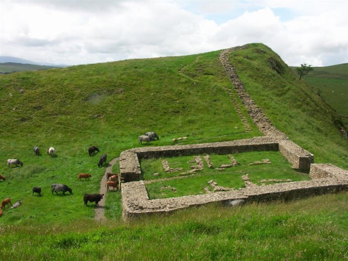 Fotografía incluida en la exposición 'El Muro de Adriano'.