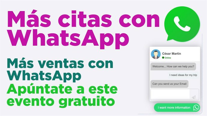 Más citas con WhatsApp - más ventas con WhatsApp.