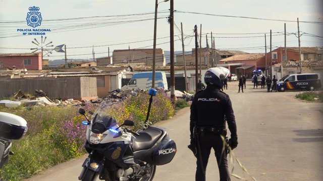 Archivo - Policía Nacional en Son Banya, en una imagen de 2019.
