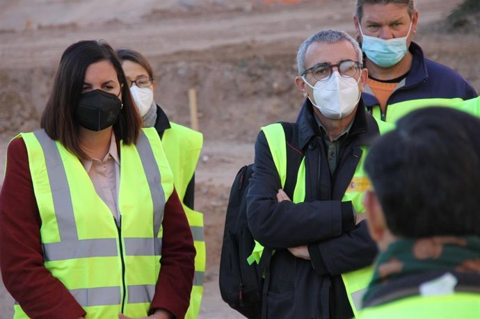 La vicealcaldesa de Valncia y concejala de Desarrollo Urbano, Sandra Gómez, visita las obras del PAI de Ingenieros