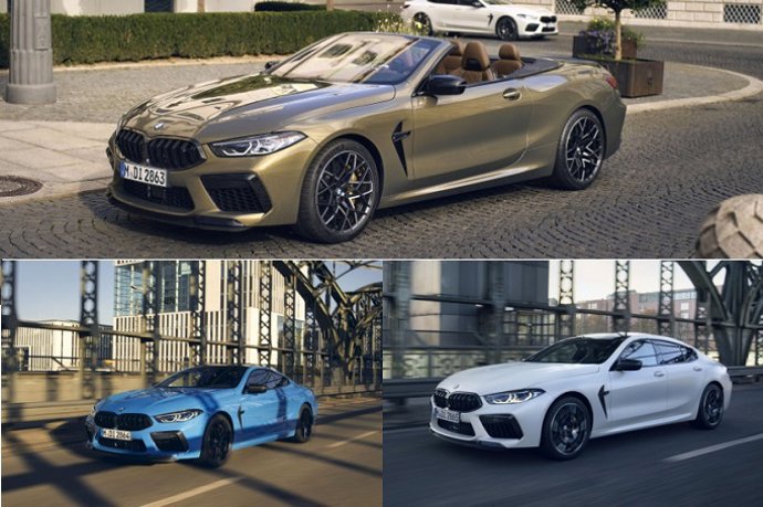 BMW M8 Competition Coupé; M8 Competition Cabrio, y M8 Competition Gran Coupé