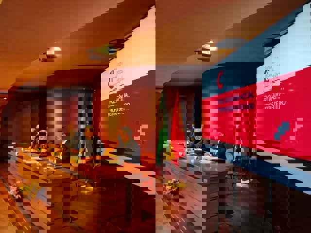 El consejero andaluz de Hacienda y Financiación Europea, Juan Bravo, en el acto de presentación del libro 'Itpajd: Situación actual y propuestas de futuro'.