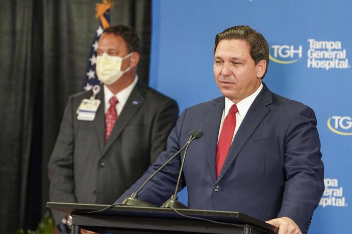 Archivo - El gobernador de Florida, Ron DeSantis.