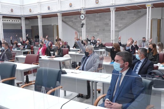 Sesión plenaria de la Asamblea Regional de Murcia