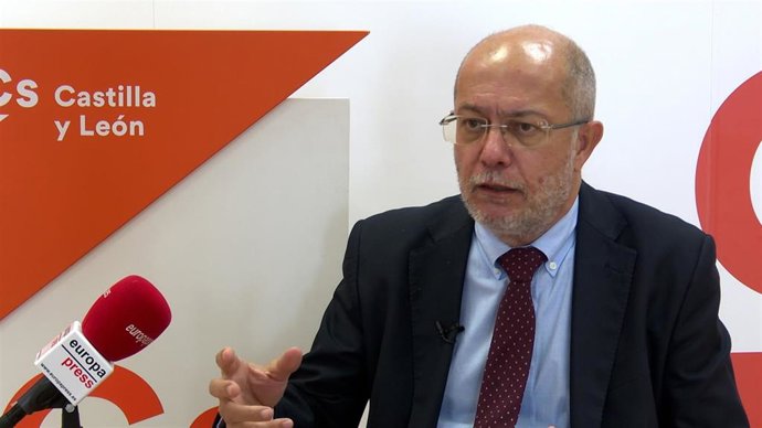 Francisco Igea durante la entrevista.