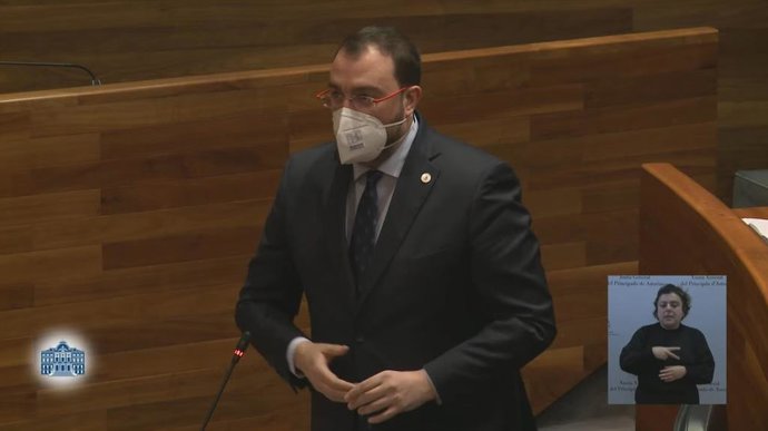 El presidente del Principado, Adrián Barbón.