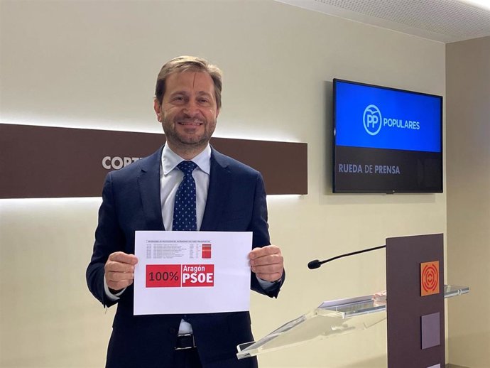 El diputado portavoz del Cultura del PP en las Cortes de Aragón, Fernando Ledesma.