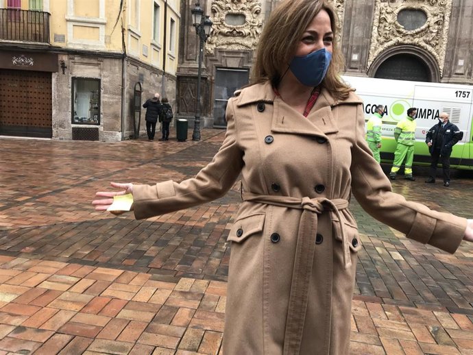 La consejera municipal de Servicios Públicos y Movilidad del Ayuntamiento de Zaragoza, Natalia Chueca
