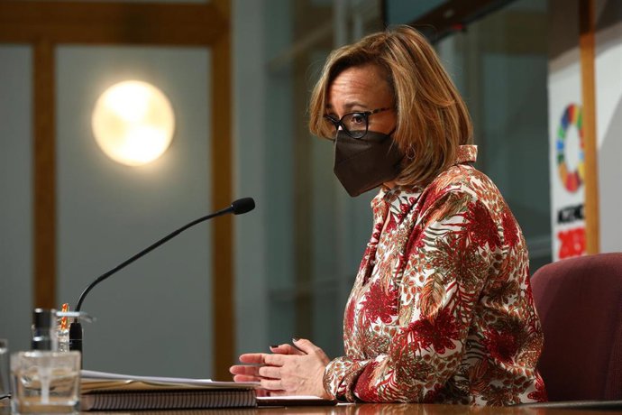La consejera de Presidencia del Gobierno de Aragón, Mayte Pérez.