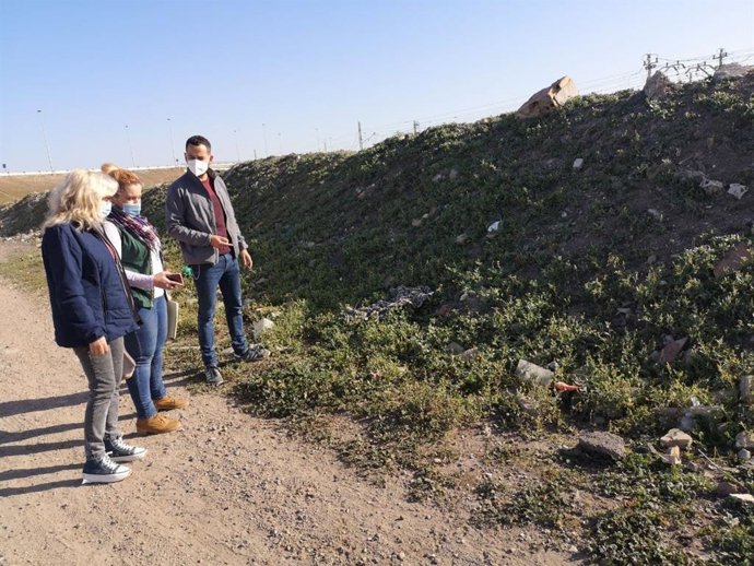 Daniel González Rojas, en los accesos al parque Guadaíra.