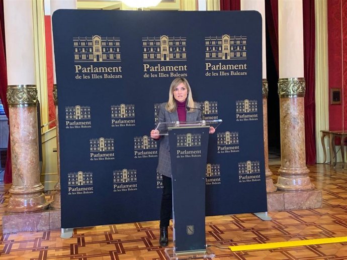 Patricia Guasp, en el Parlament.