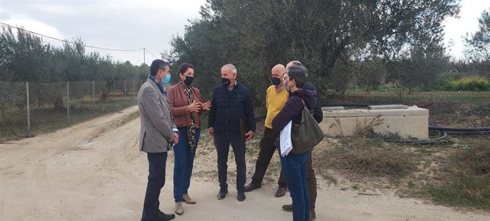 Imagen de la visita a obras del Plan Itinere en Alhaurín el Grande