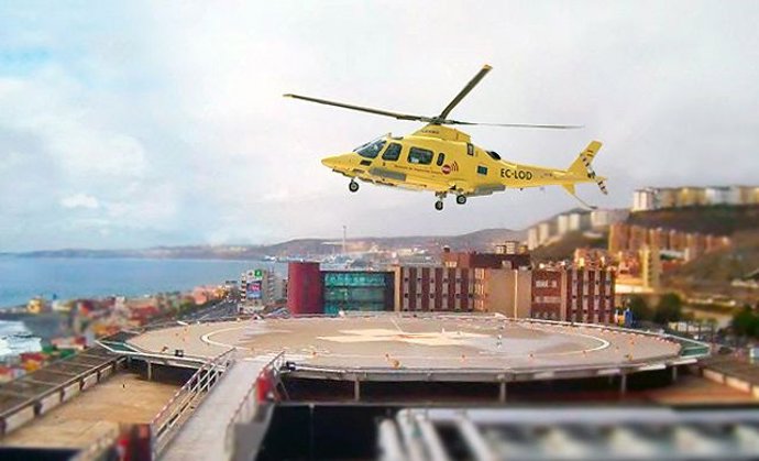 Archivo - La helisuperficie del Hospital Insular de Gran Canaria