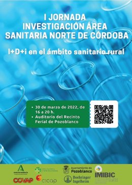 Cartel de las jornadas de investigación del Área Sanitaria Norte de Córdoba.