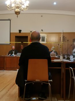 El acusado, durante el juicio celebrado en la Audiencia de Valladolid.