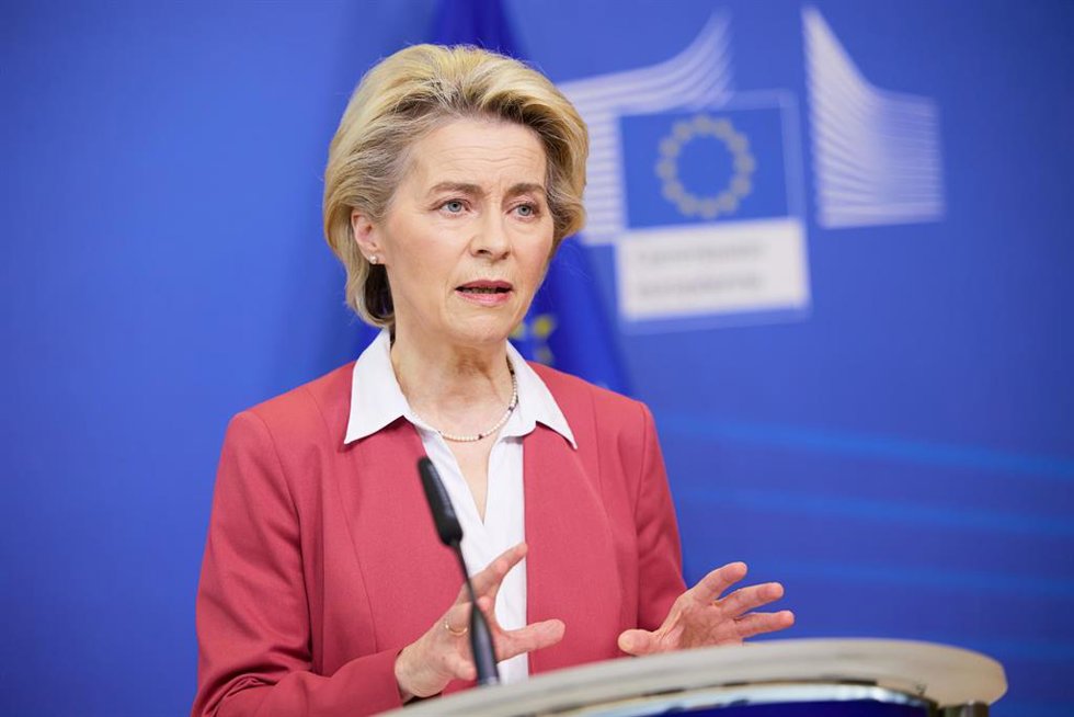 La presidenta de la Comisión Europea, Ursula von der Leyen. 