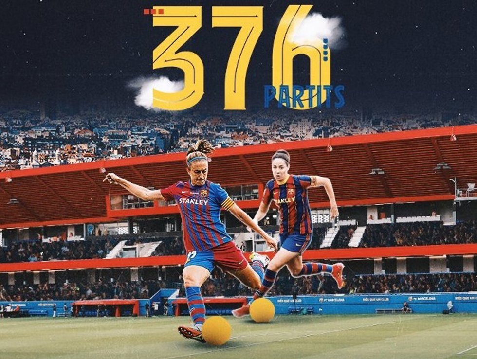 Alexia Putellas iguala los 376 partidos de Vicky Losada con el FC Barcelona femenino, siendo superadas por Melanie Serrano
