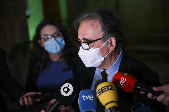 El ministro de Universidades, Joan Subirats, este 3 de febrero de 2022 en Valencia