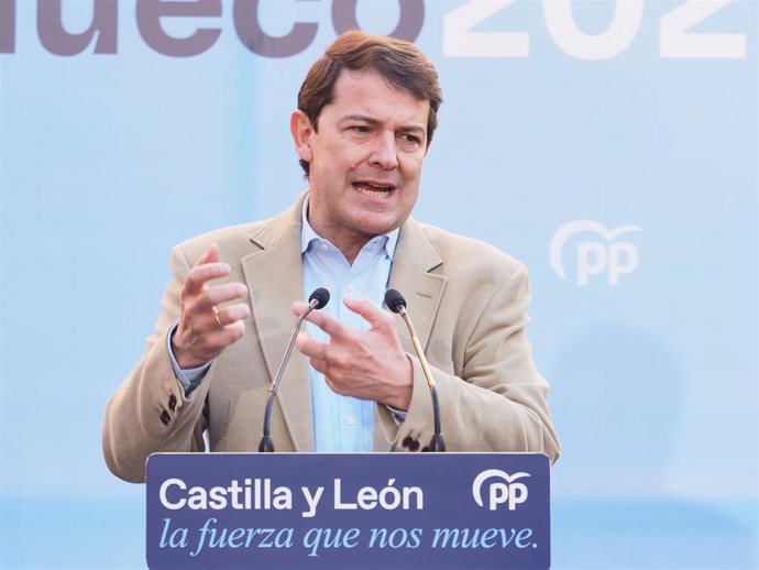 El candidato del PP de Castilla y León a las elecciones autonómicas, Alfonso Fernández Mañueco.
