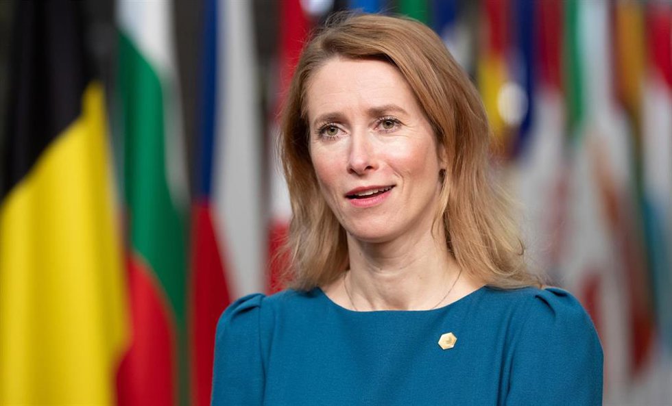 Archivo - Kaja Kallas, la primera ministra de Estonia.
