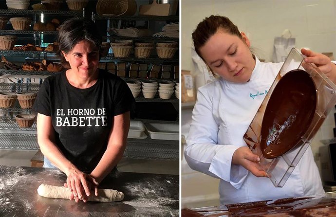 Beatriz Echeverría, de El Horno de Babette, y Raquel Van Beek López, de la Panadería Beekery, reconocidas en InterSICOP
