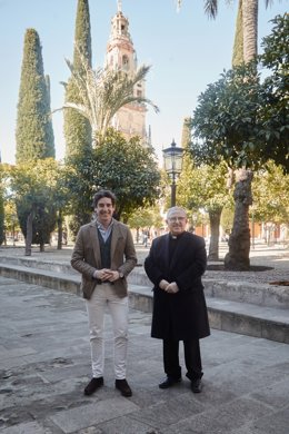 Pablo López CEO de Silbon, y el deán-presidente del Cabildo Catedral, Manuel Pérez Moya.