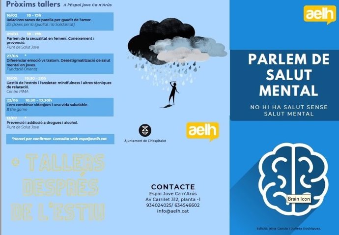 El Ayuntamiento de L'Hospitalet de Llobregat (Barcelona) ofrece un taller de salud mental mensual que inicia el 16 de febrero.