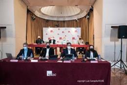 Asamblea General Extraordinaria de la SGAE celebrada telemáticamente este 9 de febrero.