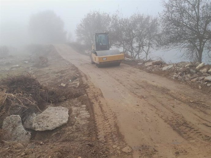 Obras por crecida río Ebro en Alfaro