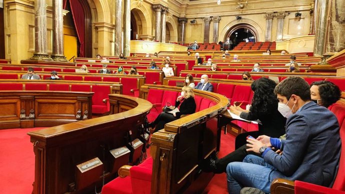 Pleno del Parlament, 10 de febrero de 2022.