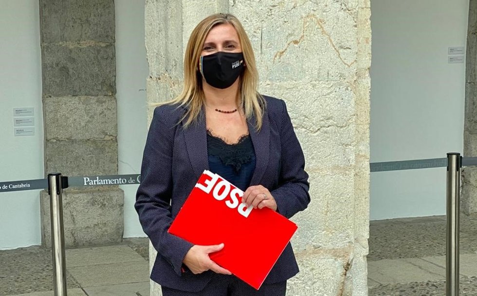 Noelia Cobo, secretaria de Organización del PSOE de Cantabria y portavoz de los socialistas en el Parlamento regional