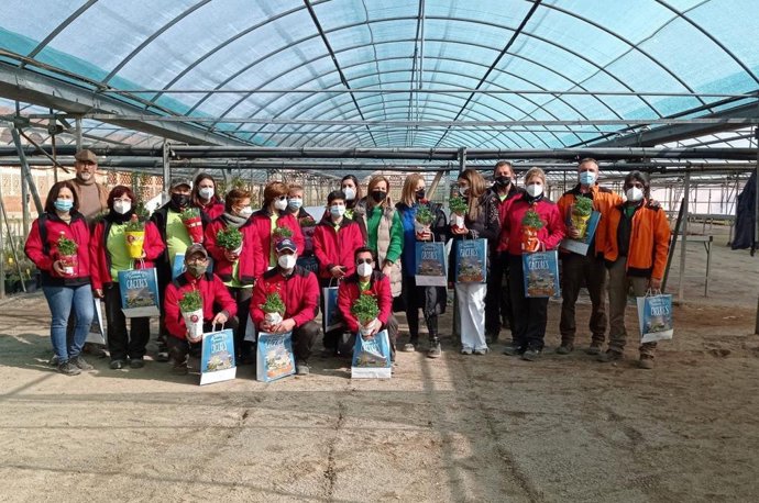 Alumnos de la Escuela Profesional de Navalmoral de la Mata visitan el vivero de la Diputación de Cáceres en la finca Haza de la Concepción de Malpartida de Plasencia