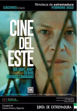 Cartel del Ciclo de Cine del Este que ha programado la Filmoteca de Extremadura para este mes de febrero