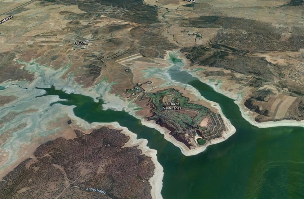 Foto satélite de la Isla de Valdecañas