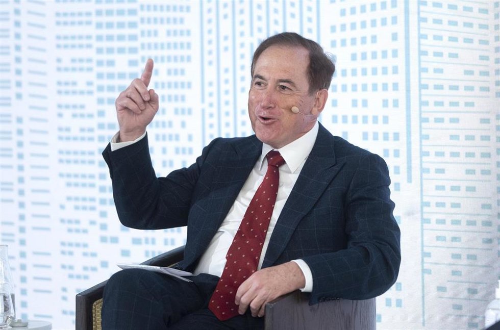 El CEO de Mapfre, Antonio Huertas, en una mesa redonda de la XII edición de Spain Investors Day (SID), en el Hotel Ritz, a 12 de enero de 2022, en Madrid, (España).