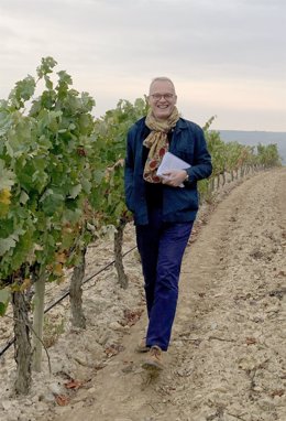 Tim Atkin en su visita a Rioja el pasado otoño