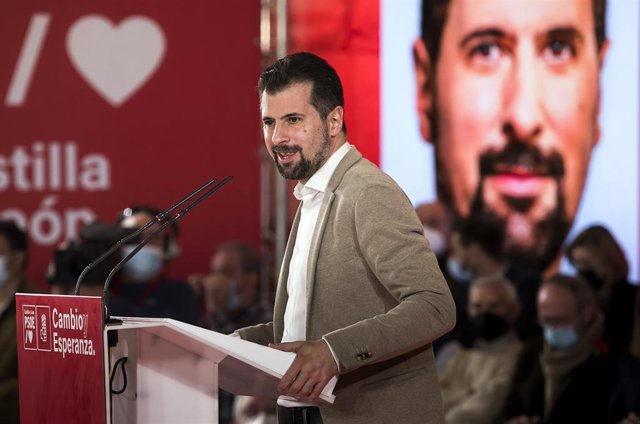 El candidato del PSOE a la Presidencia de la Junta, Luis Tudanca.