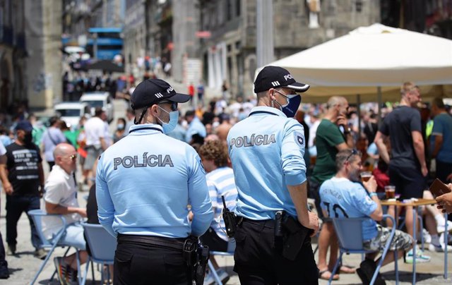 Archivo - Despliegue policial en Lisboa