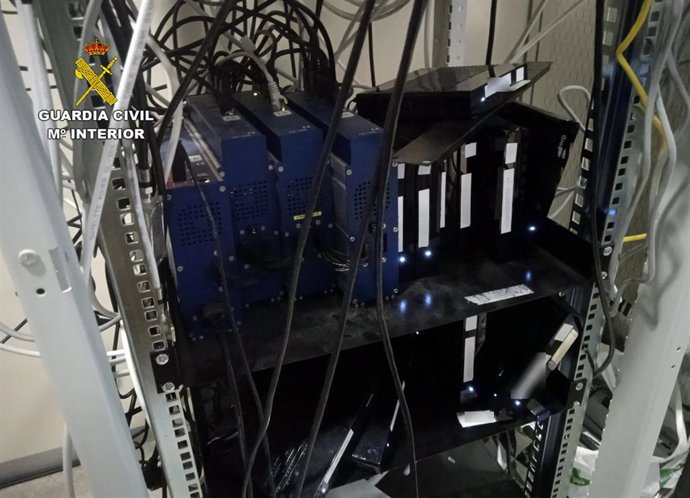 Material incautado durante la investigación