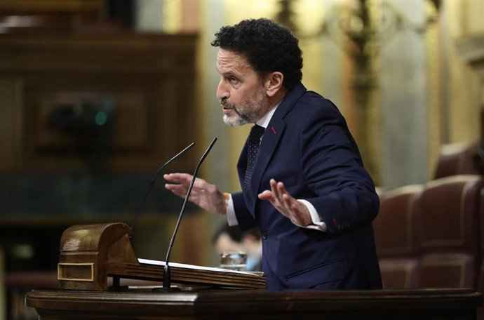 El portavoz adjunto de Ciudadanos, Edmundo Bal, interviene en una sesión plenaria en el Congreso 