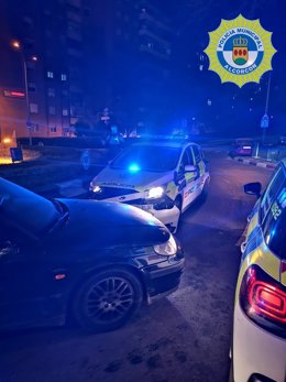 Dos detenidos y cuatro agentes heridos tras una persecución policial en Alcorcón