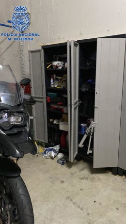 Uno de los trasteros donde robó el detenido por la Policía Nacional.