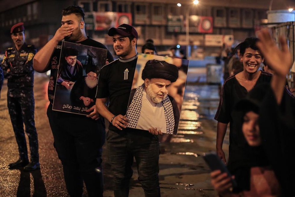 Archivo - Simpatizantes de Muqtada al Sadr 