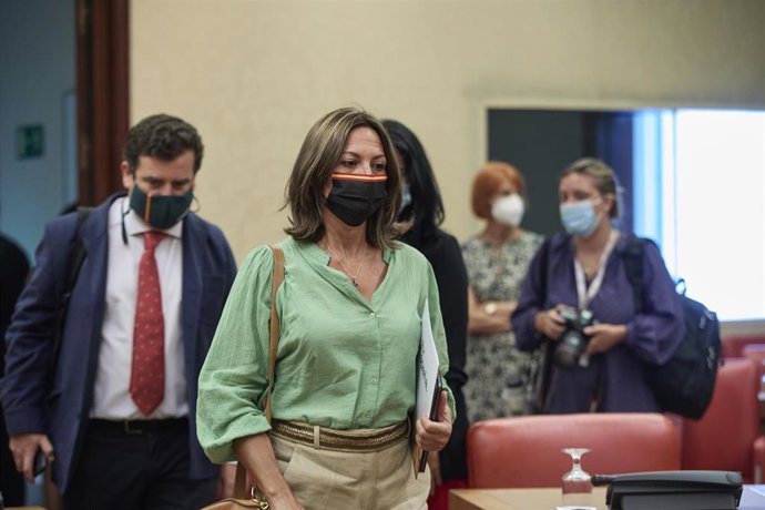 Archivo - La diputada de Vox, Reyes Romero, en una foto de archivo.