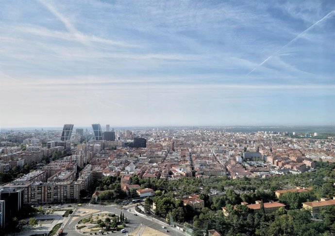 Archivo - Panorámica de Madrid