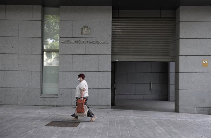 Archivo - Entrada de la Audiencia Nacional el día en el que declara el inspector de la Policía Manuel Morocho en relación al caso kitchen, a 15 de junio de 2021, en Madrid (España). El juez de la Audiencia Nacional Manuel García-Castellón interroga es