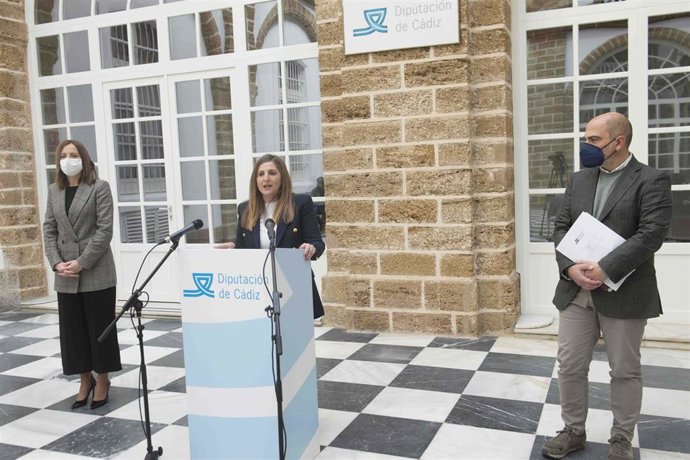 Irene García en rueda de prensa.